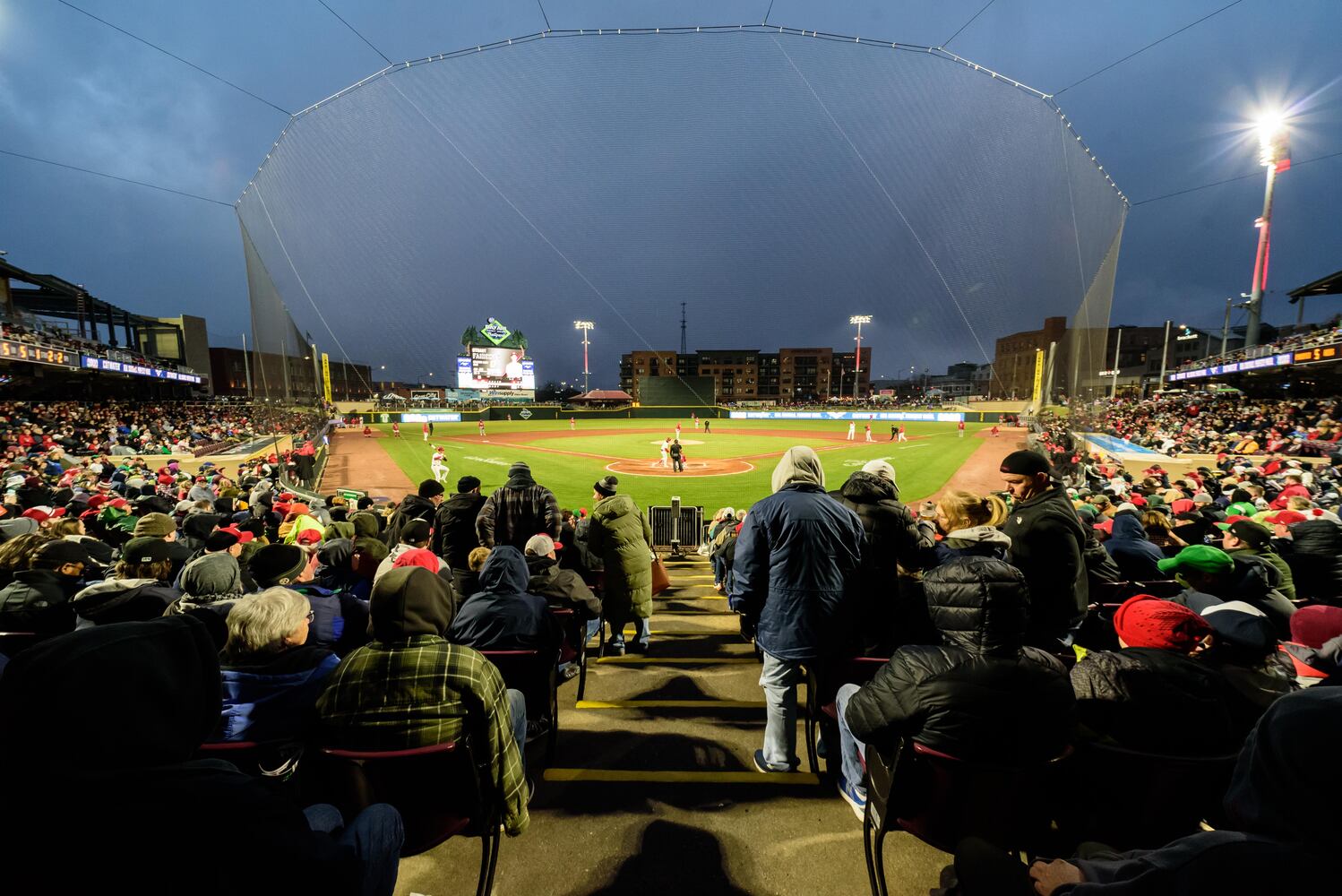 PHOTOS: Cincinnati Reds vs. Reds Top Prospects at Day Air Ballpark