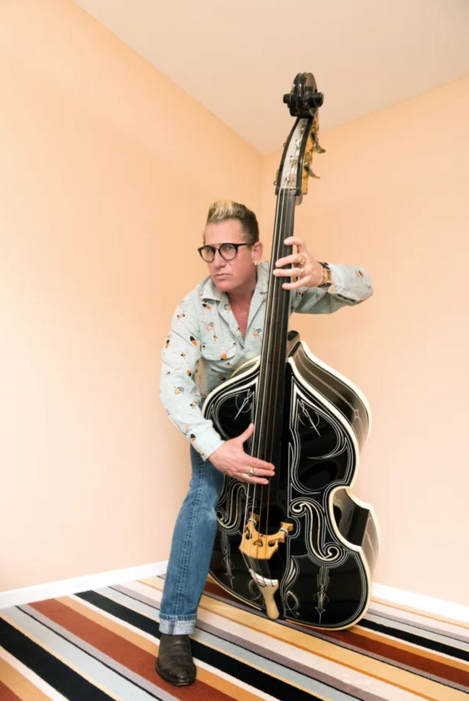 Lee Rocker of the Stray Cats will perform Aug. 18, 2022, at Levitt Pavilion Dayton. CONTRIBUTED
