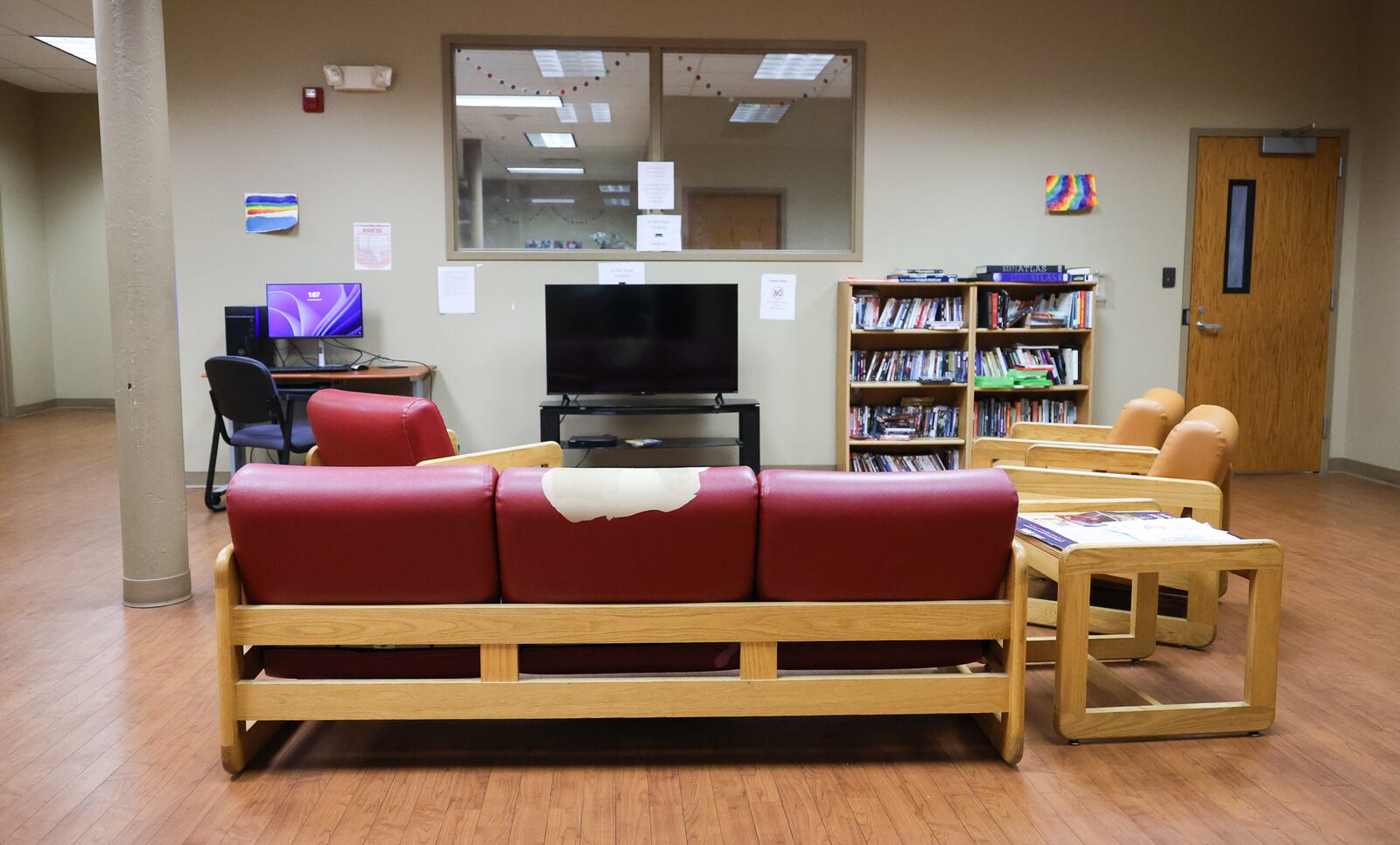 Daybreak's emergency shelter provides refuge for children and young adults and has several common areas. The organization is grappling with a loss of some funding due to governmental cuts. BRYANT BILLING/STAFF