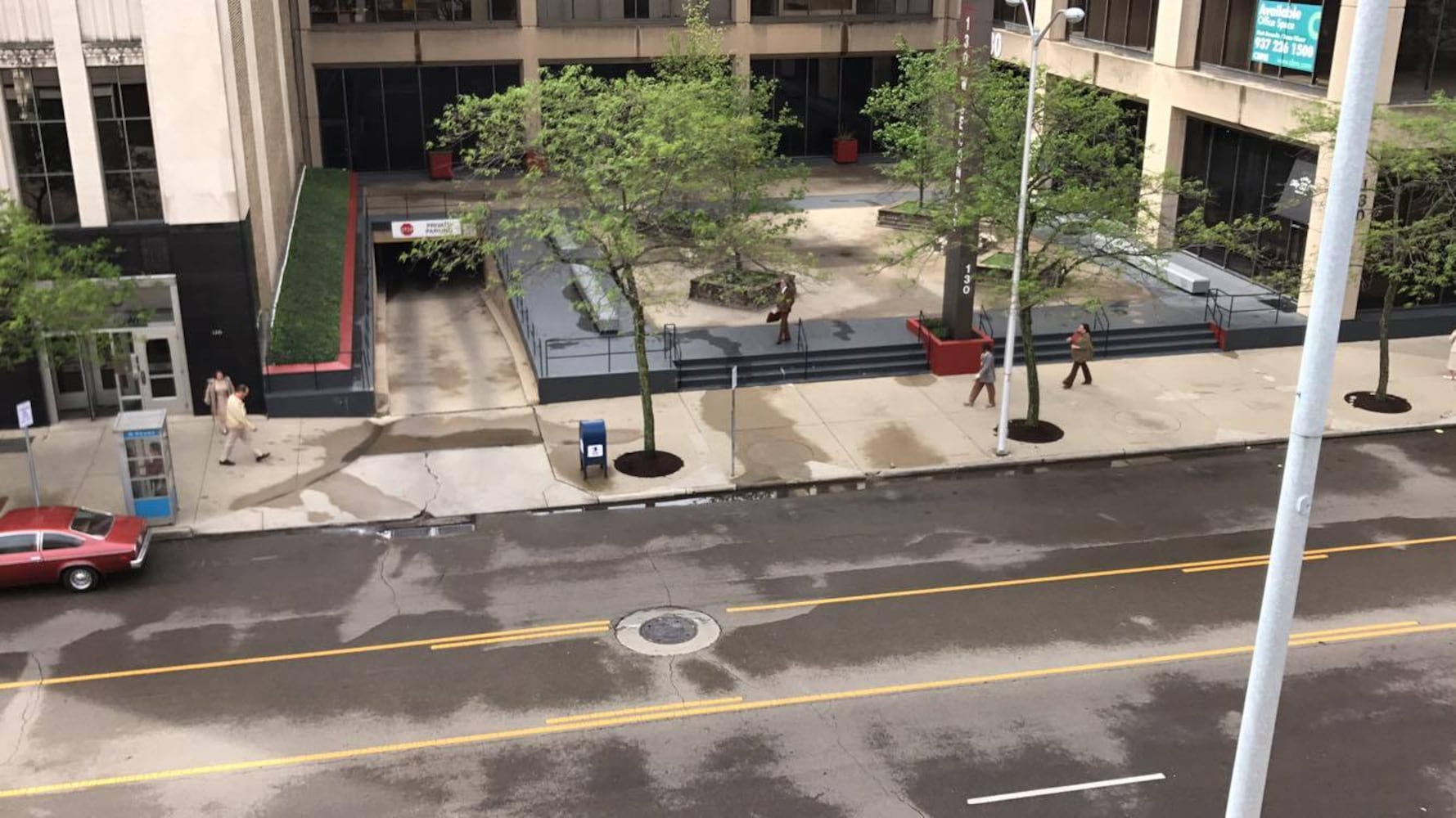 Scenes from the Robert Redford movie filming in downtown Dayton
