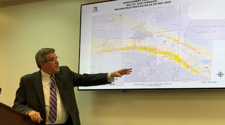 Montgomery County Auditor Karl Keith on May 27, 2021 provides an update on rebuilding from the 2019 Memorial Day tornadoes.