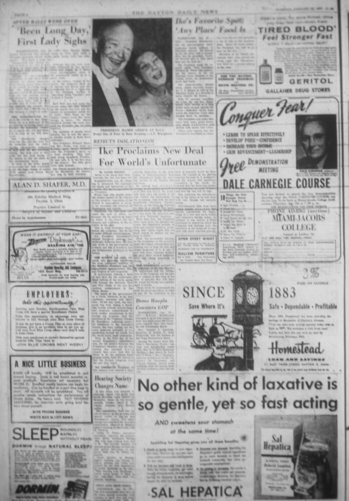 Presidential inauguration newspaper