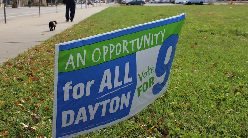 A sign in support of Issue 9 back in 2016. CORNELIUS FROLIK / STAFF