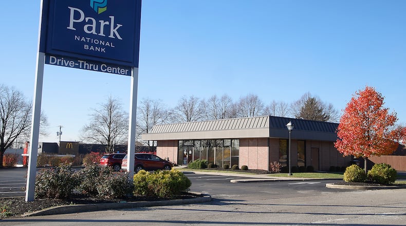 The Park Layne branch of Park National Bank will be closing in March of 2024. BILL LACKEY/STAFF