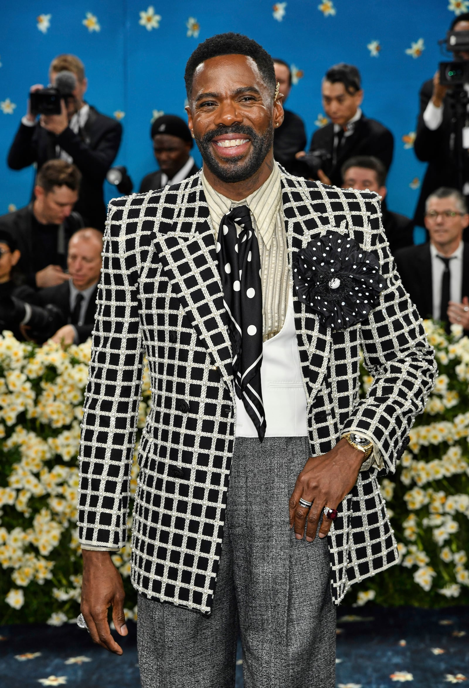 Colman Domingo attends The Metropolitan Museum of Art's Costume Institute benefit gala celebrating the opening of the "Superfine: Tailoring Black Style" exhibition on Monday, May 5, 2025, in New York. (Photo by Evan Agostini/Invision/AP)