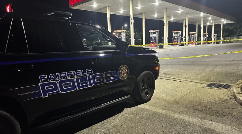 A 19-year-old was found shot lying in the doorway of the convenience store at the Fairfield Speedway, 7300 Dixie Highway, just before 3 a.m., July 27, 2025. PROVIDED PHOTO/Blake Sheely, WCPO