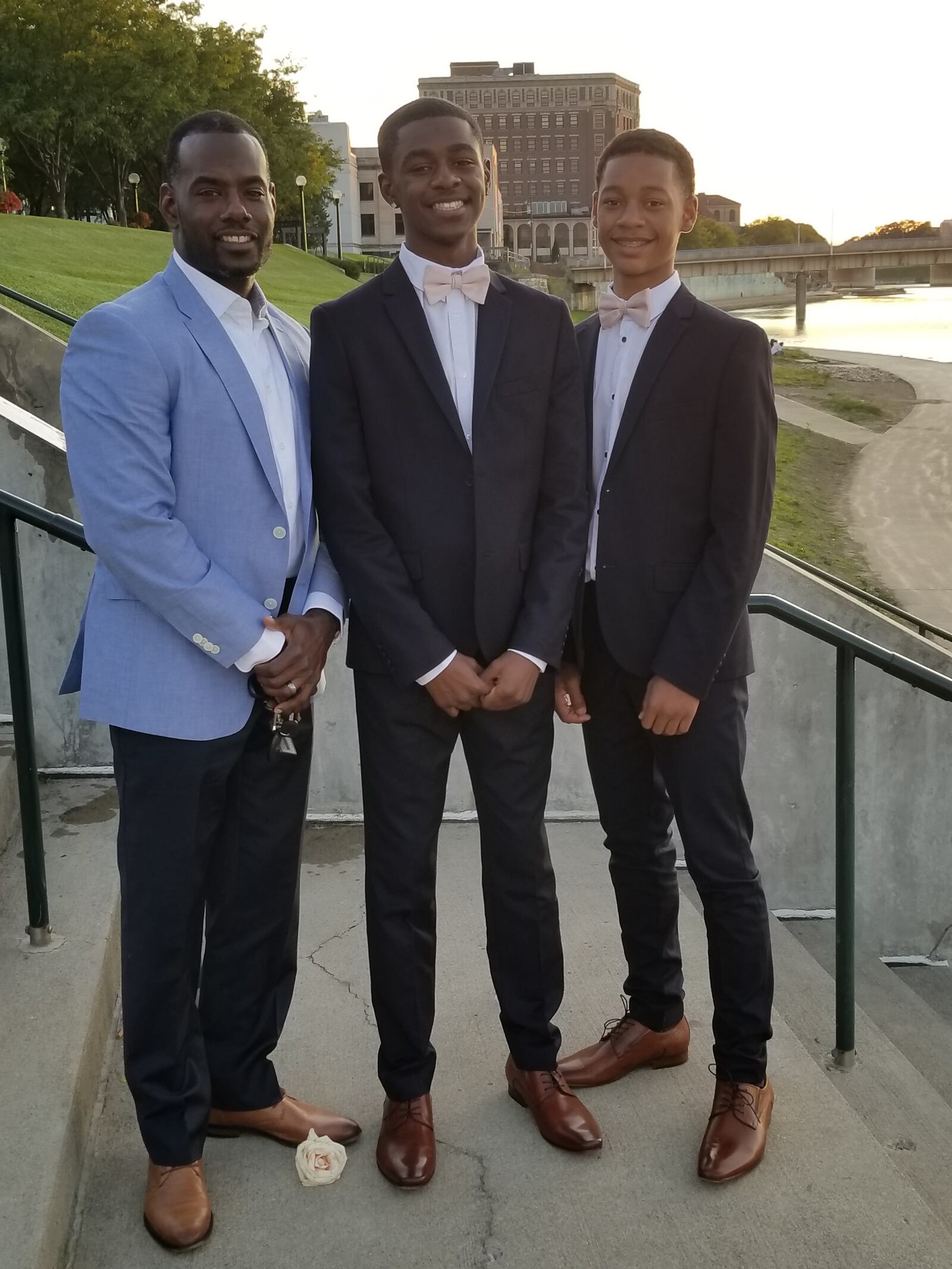 Daytonian of the Week LaVar Glover with his children, Matthew and Imani. 
