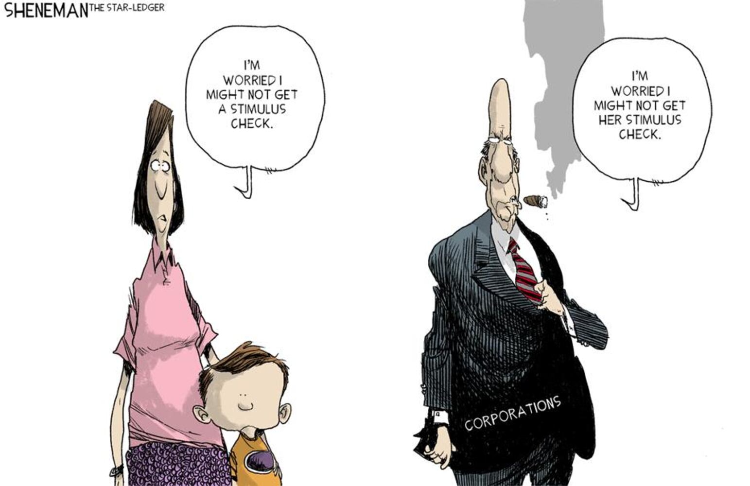 Week in cartoons: Essential business, stimulus checks and more