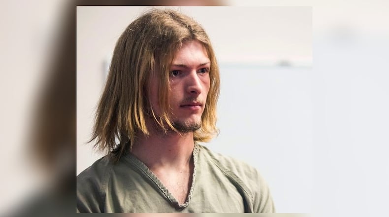 This Tuesday, Nov. 27, 2018, file photo shows Edward "Jake" Wagner entering the courtroom for arraignment in front of Judge Randy Deering at the Pike County Courthouse in Waverly, Ohio. (Robert McGraw/The Chillicothe Gazette via AP, Pool, File)