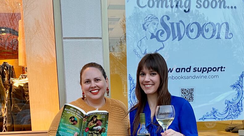 Swoon Books & Wine, a romance bookstore and wine bar, is slated to arrive in February 2025 to the Shops of Oakwood. It is co-owned by CMS Certified Sommelier Lauren Gay of Joui Wine, and Lindsay Woodruff of Oakwood fair trade boutique Maraluna. Here they recommend book and wine pairings.