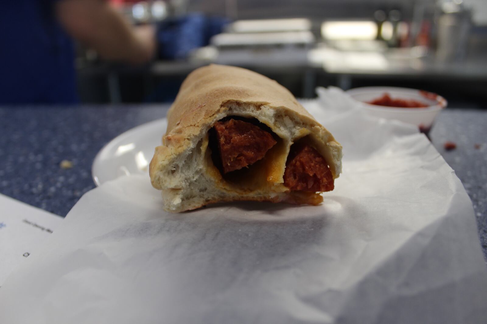 Oregon District resident Guy Fragmin sales West Virginia-style pepperoni rolls at 416 Diner.