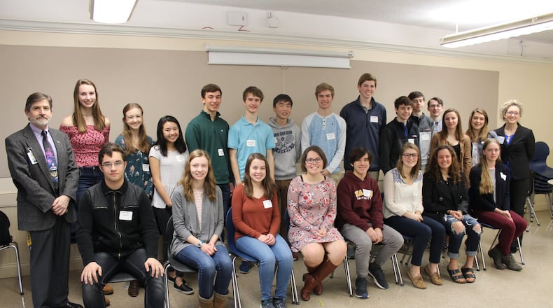 A record-setting 24 OHS students participated in the 10th annual OHS Harlamert Foundation Entrepreneurship Competition, administered by The Oakwood Schools Foundation and underwritten by Irvin Harlamert, a 1948 graduate of OHS. CONTRIBUTED