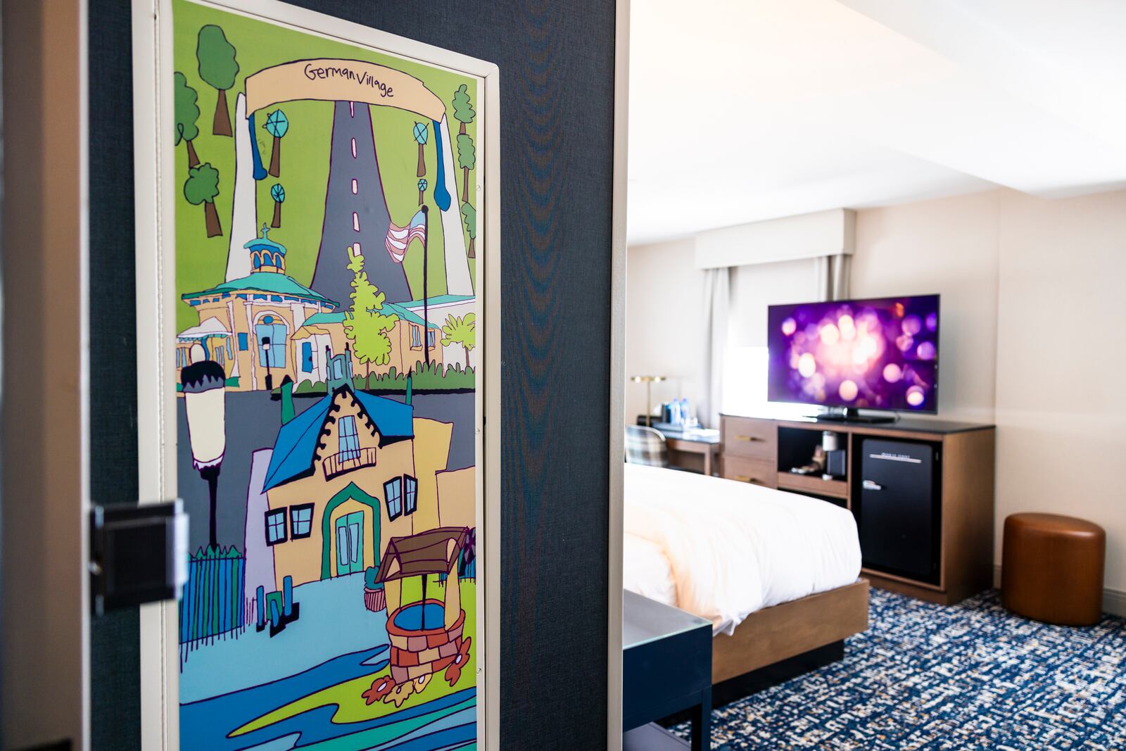 The Well House Hotel is open for business in the former Anthony Wayne apartment building in Hamilton. The boutique hotel features 54 guest rooms, two conference rooms, exercise room and more. NICK GRAHAM/STAFF