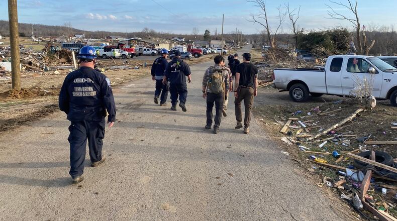 Ohio Task Force 1 was officially demobilized this morning after three days in western Kentucky | Photo courtesy of Ohio Task Force 1