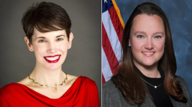 Clayton Law Director Martina Dillon, left, and City Manager Amanda Zimmerlin. CONTRIBUTED