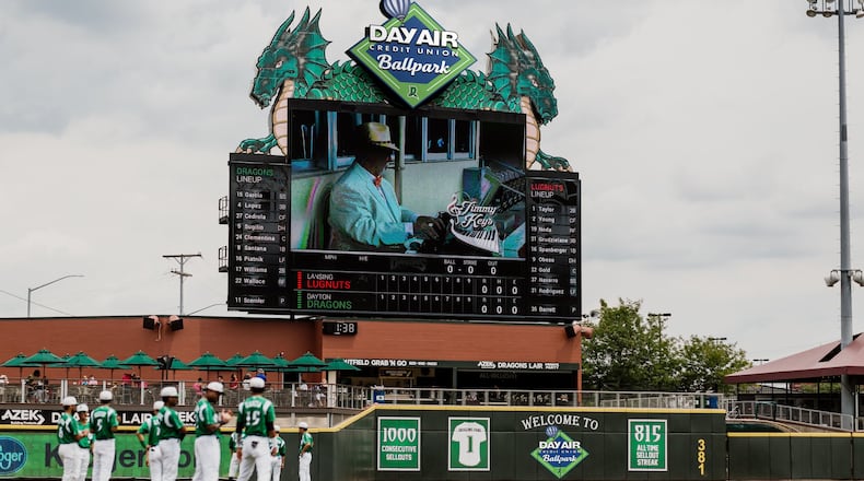 A rendering of the new Day Air Ballpark main board, courtesy of the Dayton Dragons