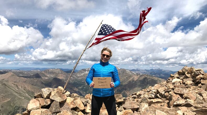 Cheryl Dillin solo climbed Mt. Elbert, the tallest mountain in Colorado in June 2017. CONTRIBUTED PHOTO