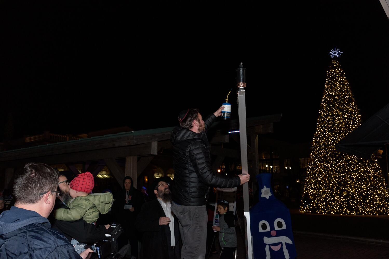 PHOTOS: Chabad of Greater Dayton’s Grand Menorah Lighting at The Greene
