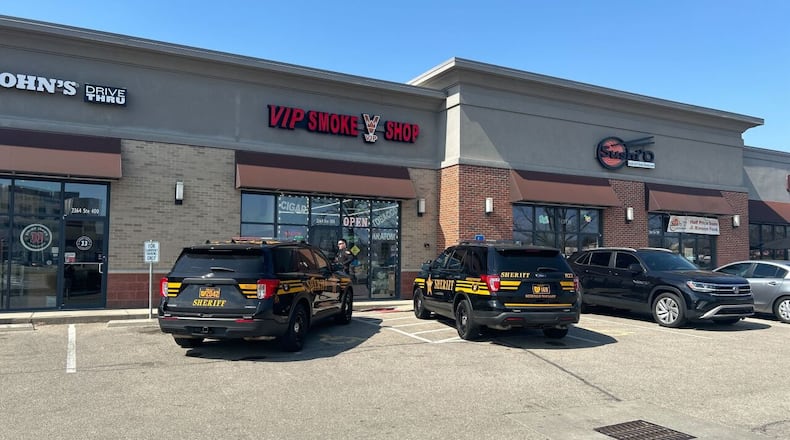 The Warren County Drug Task Force conducted raids of multiple VIP Smoke Shops in the county, including this one in Mason, on Thursday, March 13, 2025. WCPO
