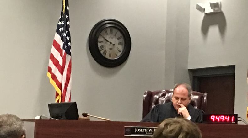 The 16-year-old son of a Springboro teacher facing drug charges from an undercover investigation in early 2017 has completed an inpatient program and will be released on Thursday from detention in Lebanon. Pictured is an earlier hearing in the case.Staff photo by Lawrence Budd