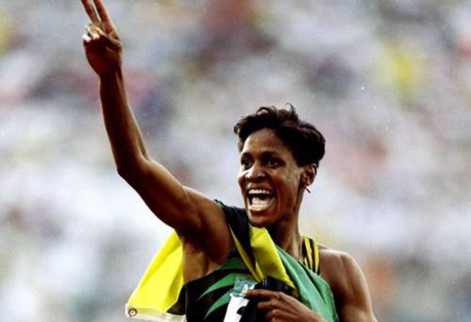 Deon Hemmings, who attended Central State University, won Olympic gold in the 1996 Olympics. GETTY IMAGES
