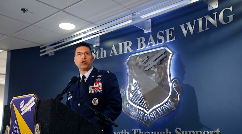 Col. Thomas Sherman, commander, 88th Air Base Wing. FILE