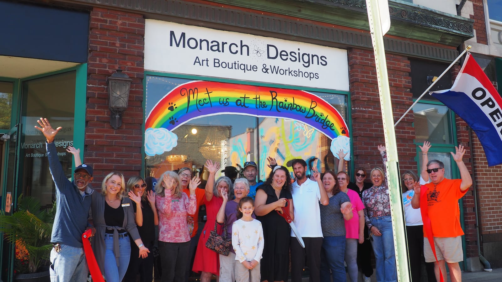 Monarch Designs celebrated one year at its current storefront at 1054 Central Ave. with a ribbon cutting. BRYN DIPPOLD/STAFF