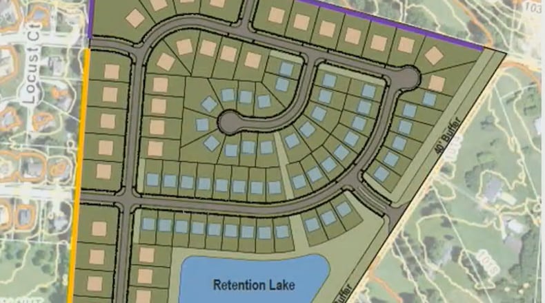Preliminary plans for a proposed subdivision west of Swigart Road in Beavercreek.