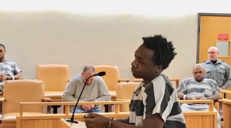 A not guilty plea was entered for 18-year-old Jamari Stephens, of Springfield. He faces charges of aggravated robbery and tampering with evidence. STAFF PHOTO.