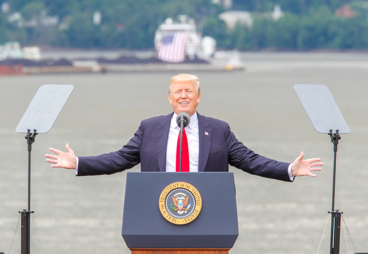 PHOTOS President Trump's past visits to the region.