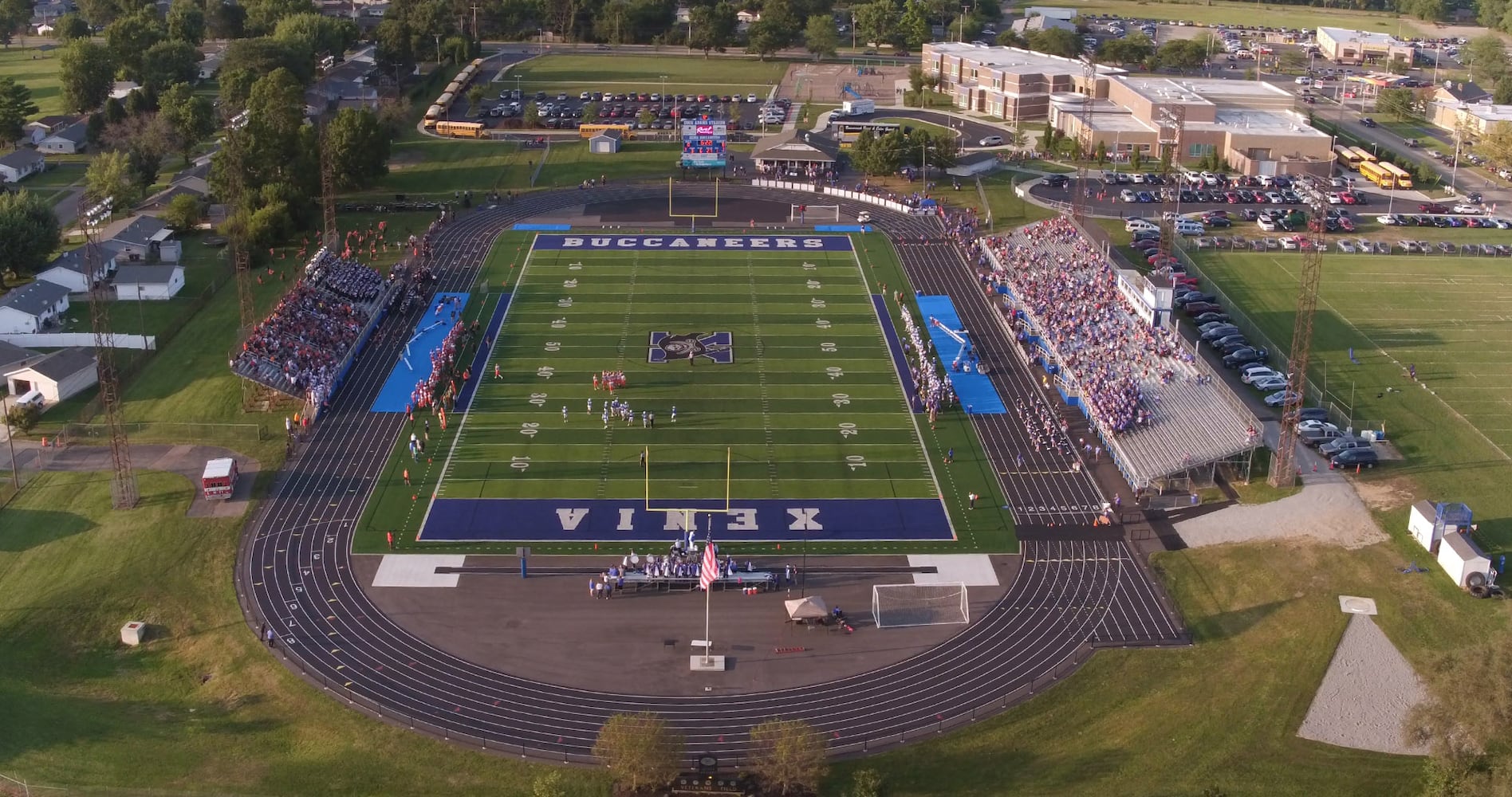 Football stadium aerials