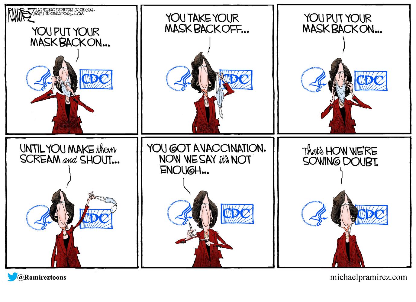 Week in cartoons: CDC guidelines, Simone Biles and more