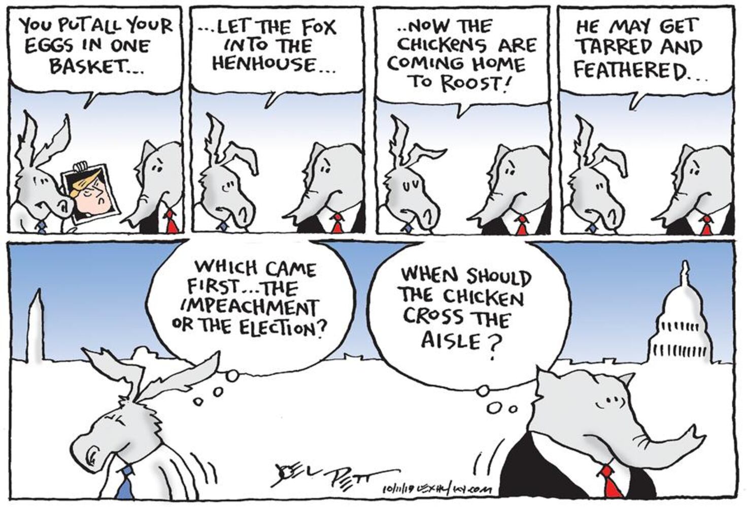 Week in cartoons: Impeachment inquiry, China and more