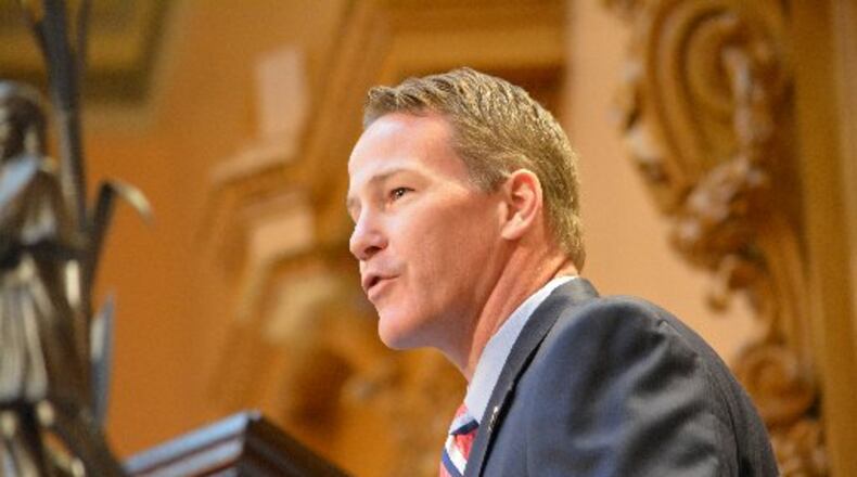Ohio Secretary of State Jon Husted will speak at Cedarville University later this month. Husted is contemplating a run for governor of Ohio.