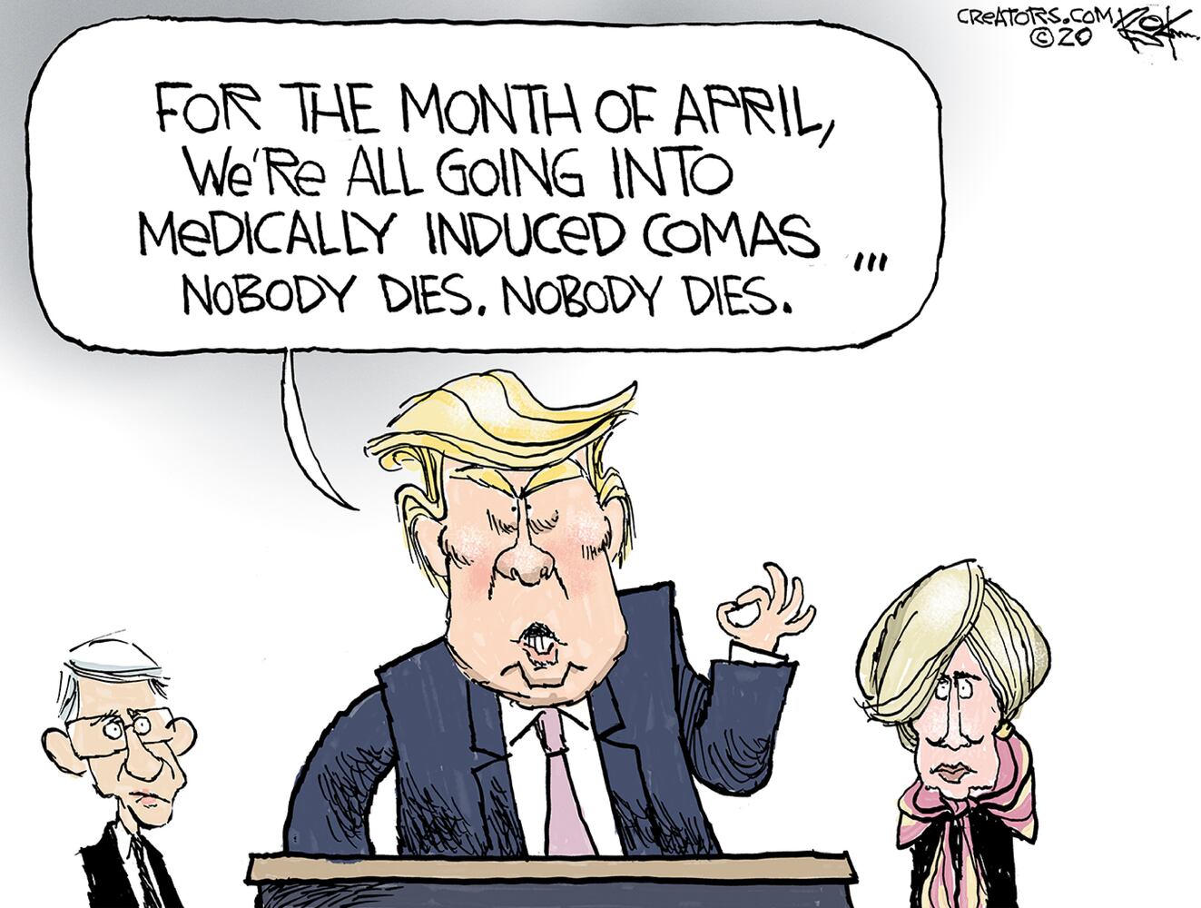 Week in cartoons: Stimulus checks, staying home and more