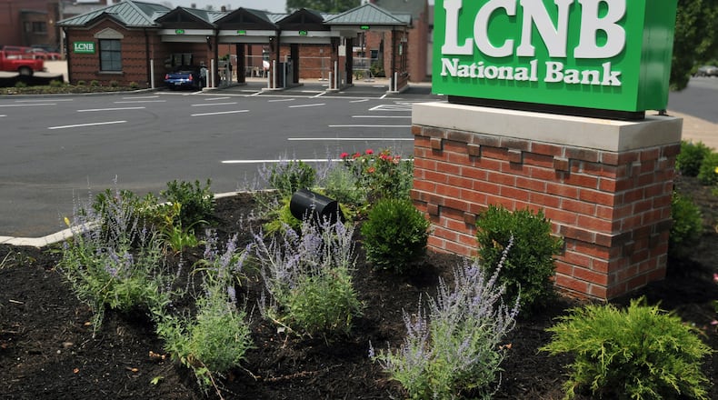 LCNB National Bank’s auto-bank at 35 N. Mechanic St. in downtown Lebanon.