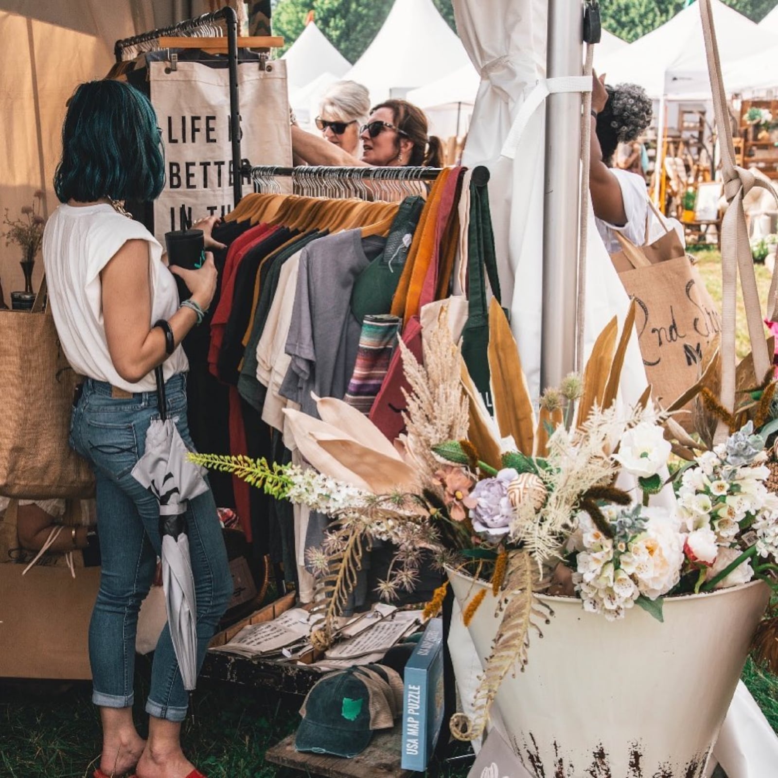 Shoppers at Lebanon's Charm at the Farm event, which is set to take place from Friday, Aug. 20 through Sunday, Aug. 22.