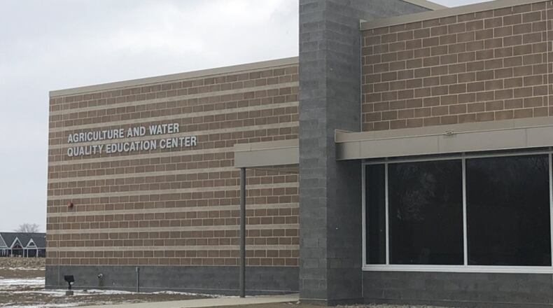 The new agriculture and water quality center on Wright State University’s Lake Campus in Celina. The new facility is scheduled to open on Friday.