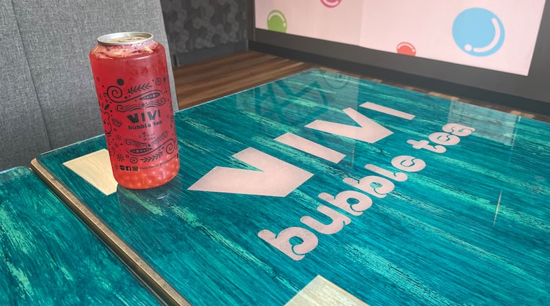 Vivi Bubble Tea recently opened at 6048 Wilmington Pike in Sugarcreek Twp. featuring a variety of authentic Taiwanese bubble teas and toppings. NATALIE JONES/STAFF
