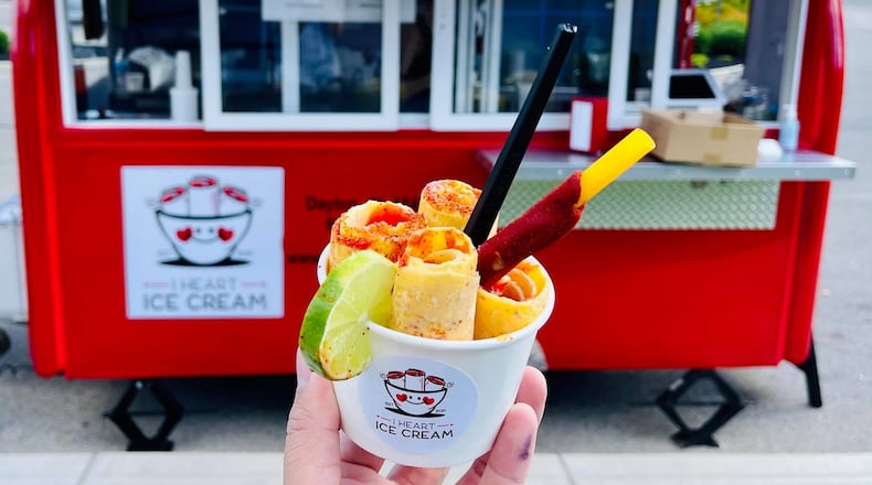I Heart Ice Cream is a brand new, Thai-inspired mobile ice cream cart that’s ready to hit Dayton’s food and event scene. It’s owned and operated by two Daytonians that just celebrated their fourth wedding anniversary, Liz and Danny Cortes.