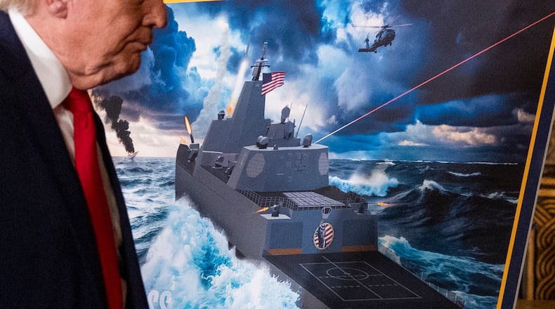 President Donald Trump departs after speaking at his Mar-a-Lago club, Monday, Dec. 22, 2025, in Palm Beach, Fla. (AP Photo/Alex Brandon)