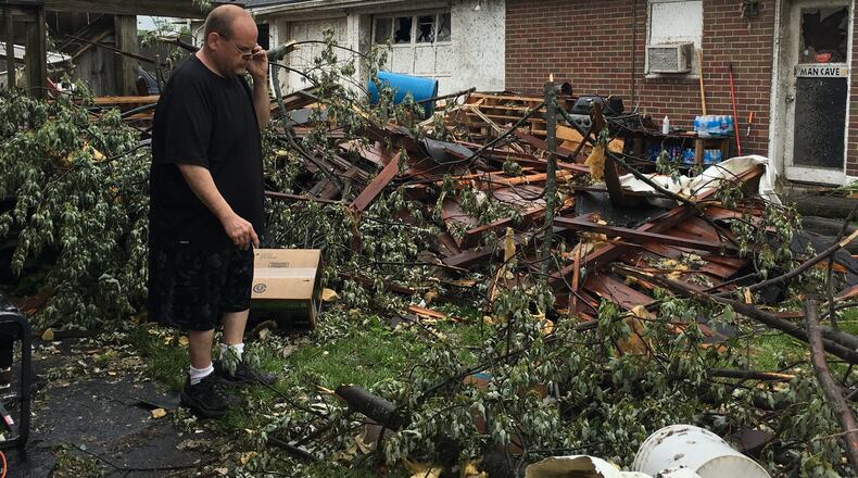 Joe Guth, 45, raised his two children on the same block of Troy Street where he spent his own childhood. But in 30 seconds, a violent tornado ripped apart his home. “Every minute, it sinks in more and more. It’s like a movie.”