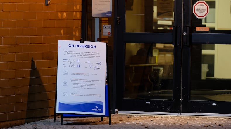 The Tumbler Ridge Health Centre Emergency Department, in Tumbler Ridge, B.C., Canada, on Wednesday, Feb. 11, 2026. (Jesse Boily/The Canadian Press via AP)