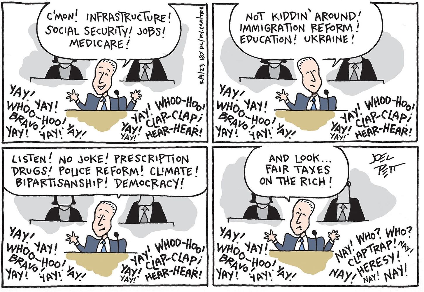 WEEK IN CARTOONS: State of the Union, Super Bowl, Chinese balloon and more