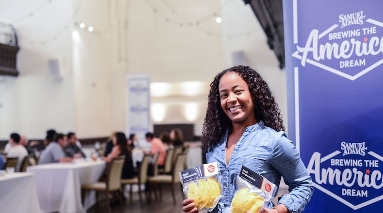 Isis Arrieta-Dennis launched The Arepa Place, a business that specializes in the corn-based Colombian dish known as arepas. She won the Sam Adams “Brewing the American Dream” program during its stop in Cincinnati earlier this month and was awarded a $10,000 business grant. CONTRIBUTED
