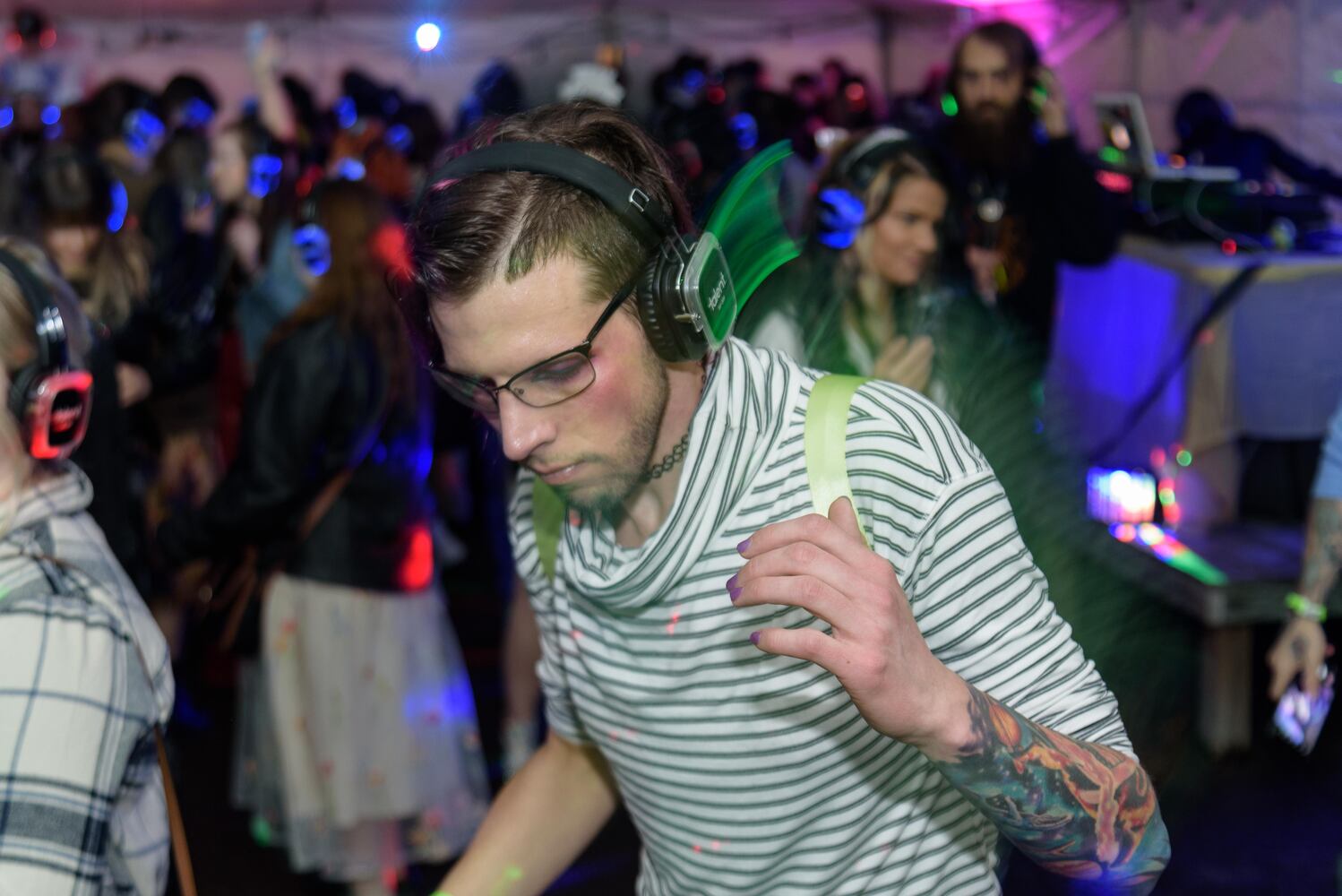 PHOTOS: Did we spot you at Dayton's New Year's Eve Ball Drop and Silent Disco at Yellow Cab Tavern?