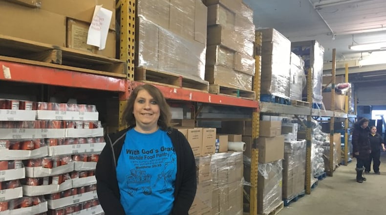 Nicole Adkins, executive director of With God’s Grace, is seeking a use variance to allow her nonprofit to operate a food pantry at 622 Springfield St.