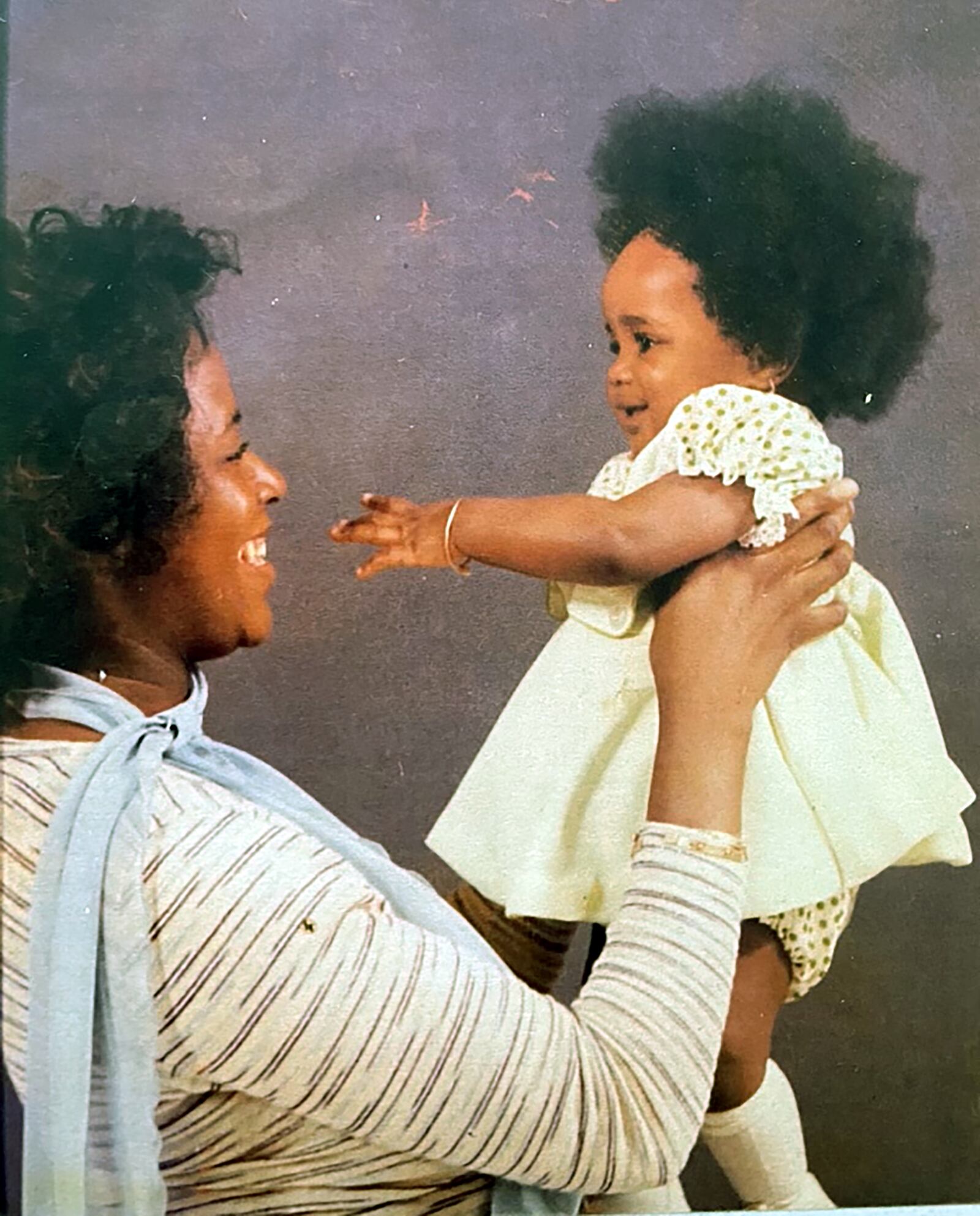 Brathwaite (L) with her daughter, Naneka Brathwaite in 1975 in New York. 