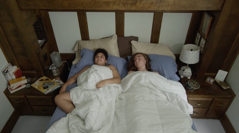 Screen still from Dayton resident Leah Bryd's webseries Hot & Bothered.