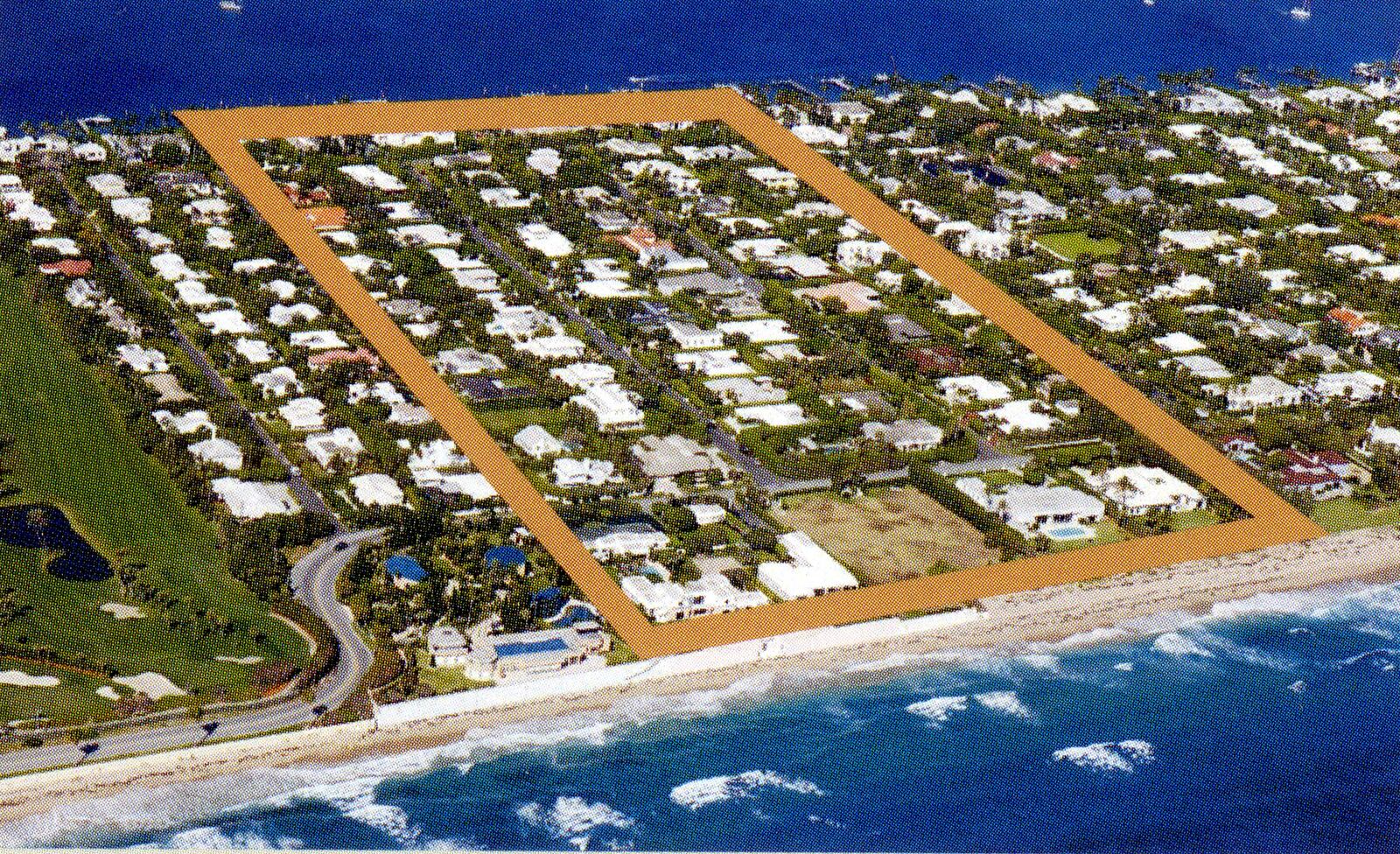 Aerial view of the property in Palm Beach where Playa Riente was located. (Richard Graulich/The Palm Beach Post)